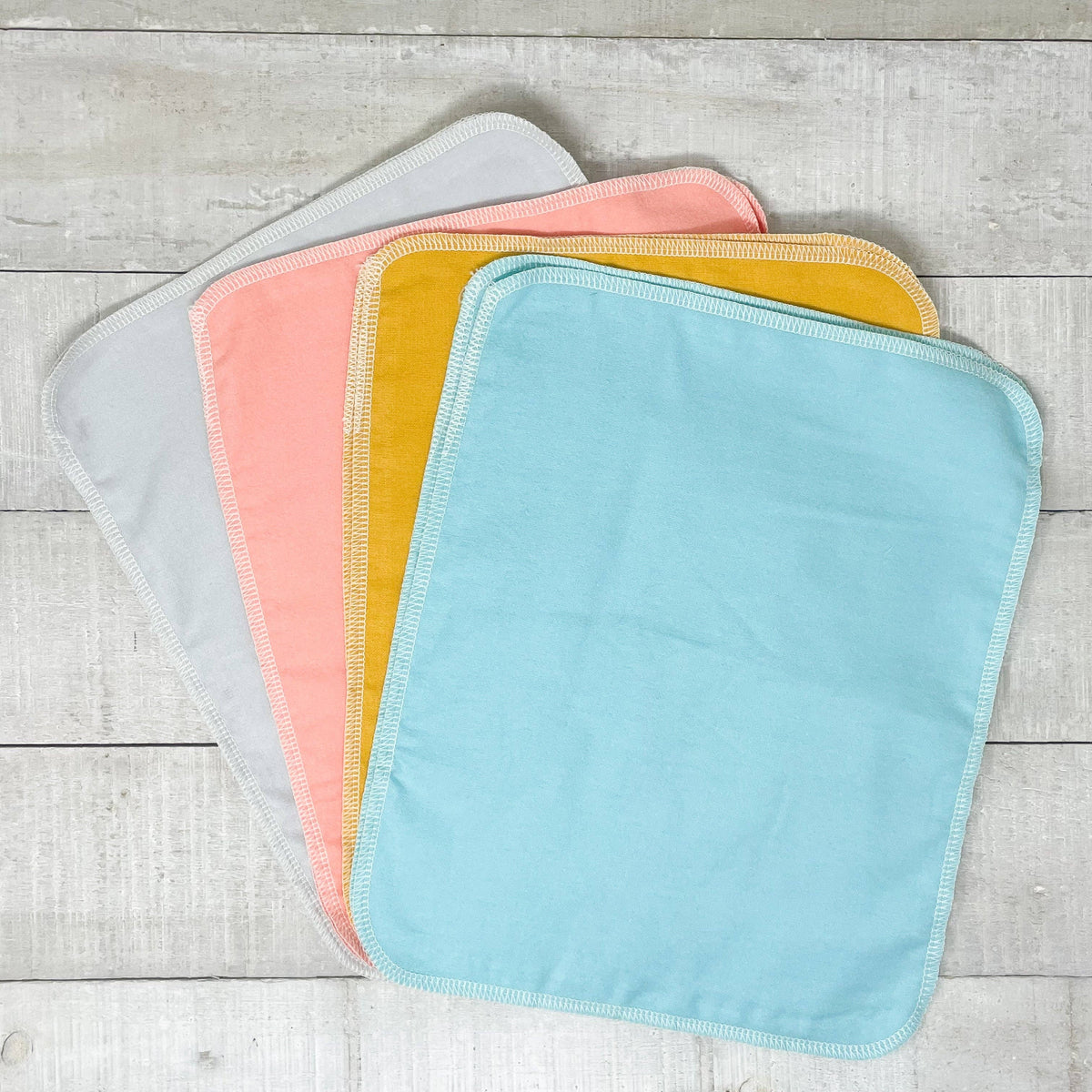 Three Huggers - Organic Reusable Paper Towels - Solid Colour Variety Pack