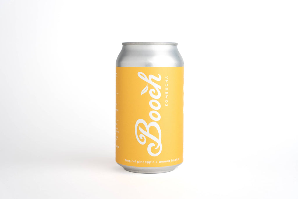 Booch Organic Kombucha + Moonbrew by Booch - Cans - Tropical Pineapple Kombucha