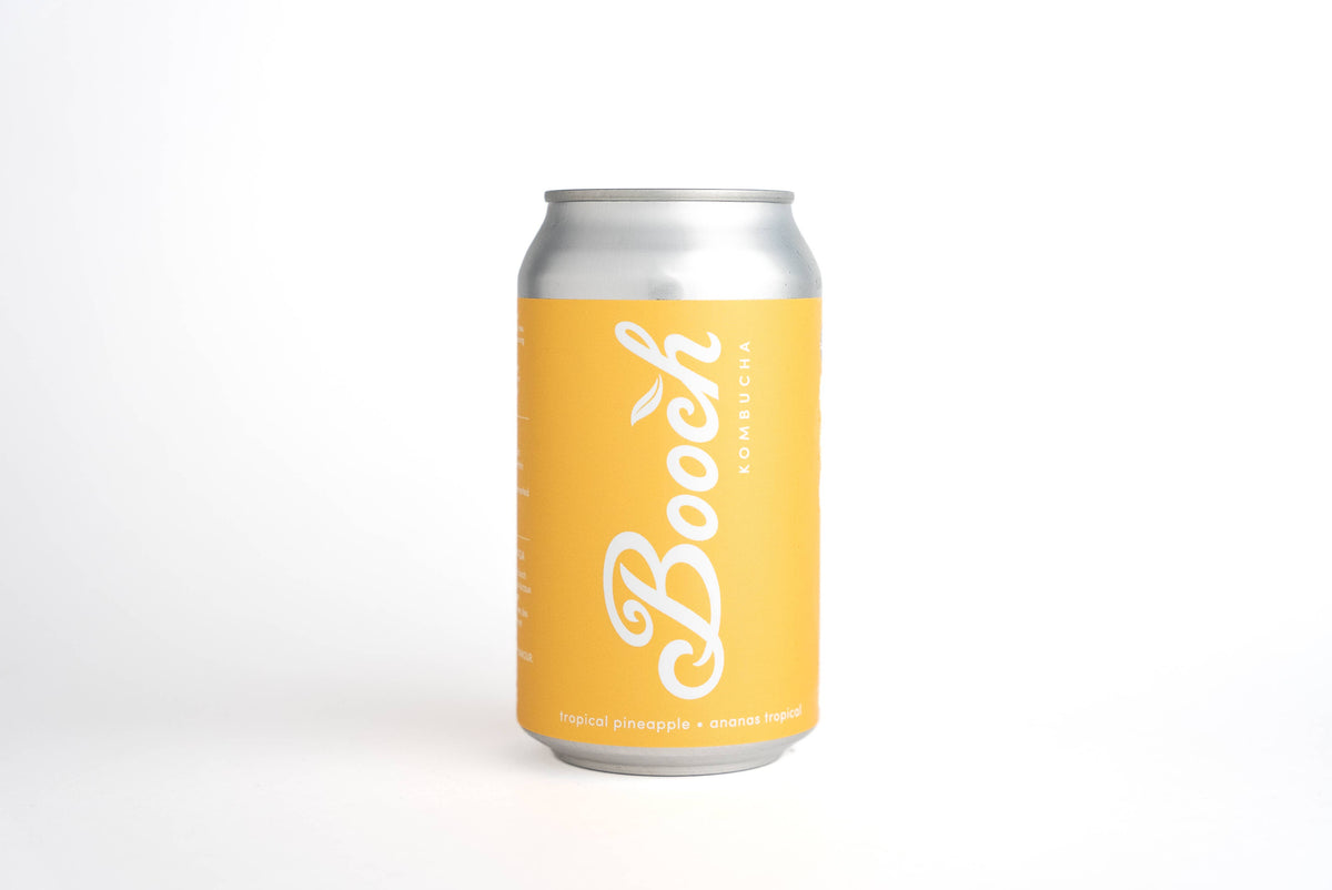 Booch Organic Kombucha + Moonbrew by Booch - Cans - Tropical Pineapple Kombucha