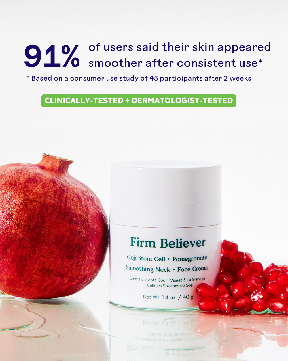 Three Ships - Firm Believer Goji Stem Cell Smoothing Neck + Face Cream